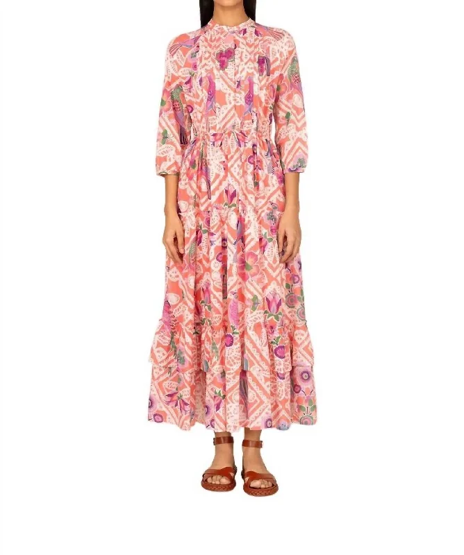 Must-Have Styles Bazaar Dress In Folk Lace Rose