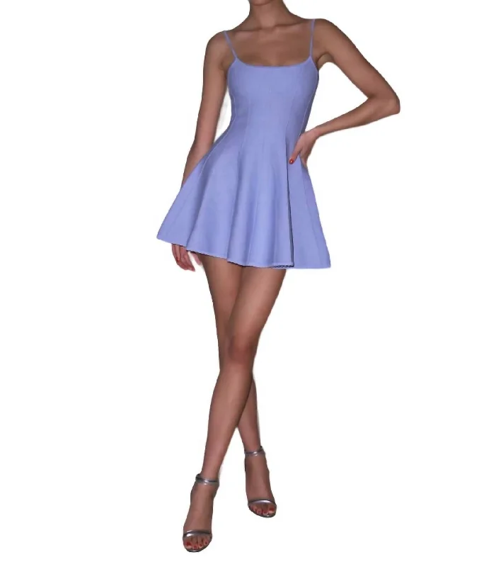 Fashion For Every Occasion Flared Corset Dress In Baby Lavender