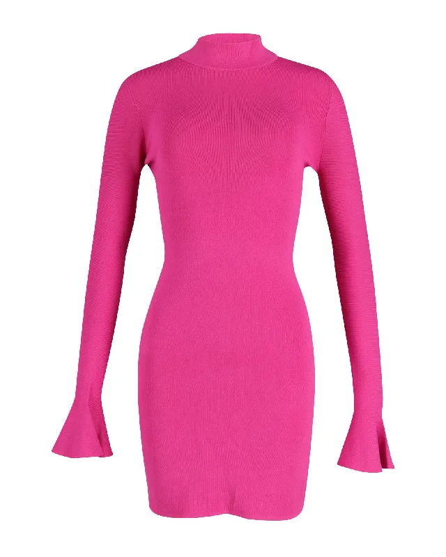 Exclusive Sale Michael Kors Bell-sleeve Dress in Pink Viscose