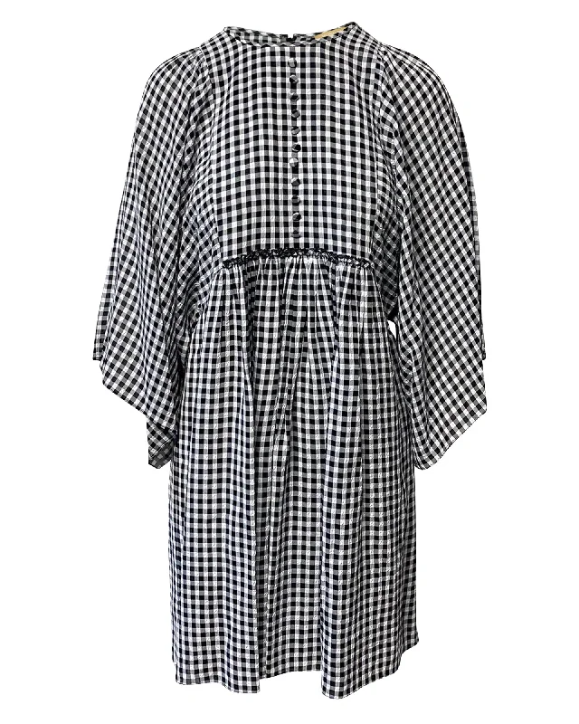 Everyday Wear Michael Kors Checkered Dress in Multicolor Viscose