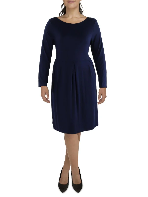 Comfort Meets Fashion Plus Womens Casual Daytime Fit & Flare Dress