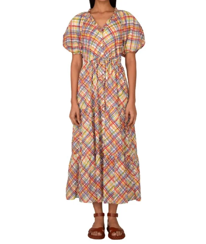 Unbeatable Deals Poppy Dress In Rainbow Hibiscus