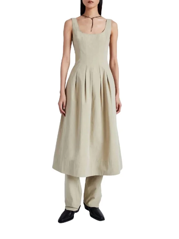 Odd Size Clearance Sale Shelby Dress In Khaki