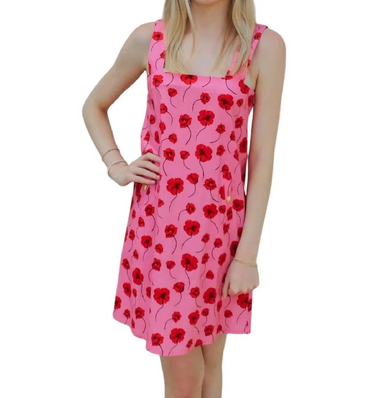 Unleash Your Fashion Sophie Dress In Pink Poppy