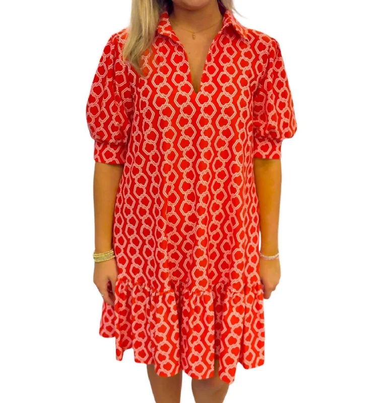 Buy More, Save More Tierney Dancing Links Dress In Apricot