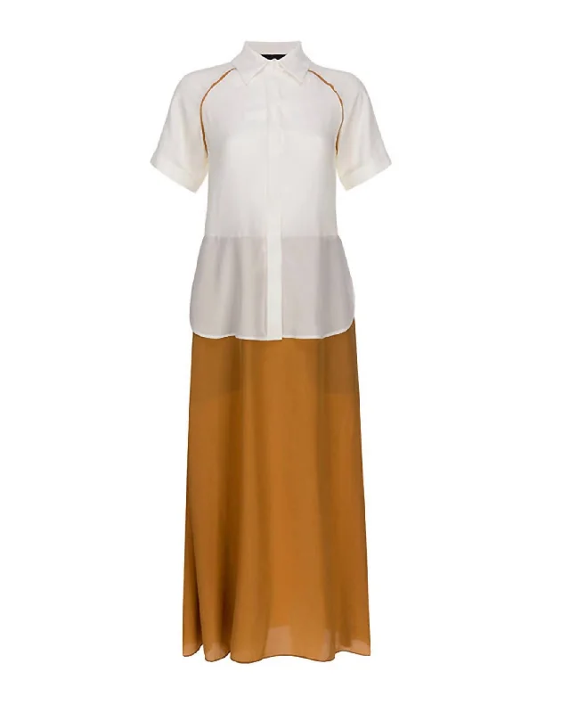 Best Sellers Women Salome Dress In Ecru/camel