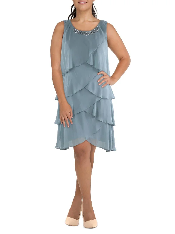 Trendy Pulse Womens 2PC Chiffon Cocktail And Party Dress